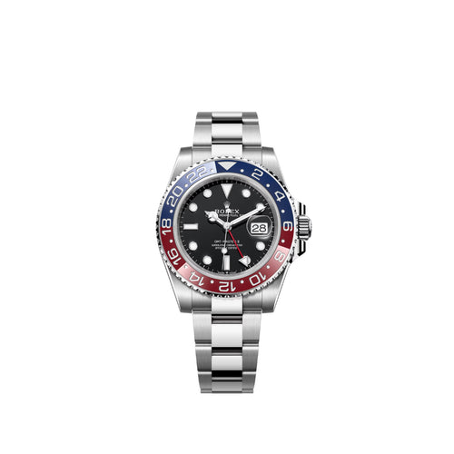 Rolex Steel GMT-Master II Blue And Red